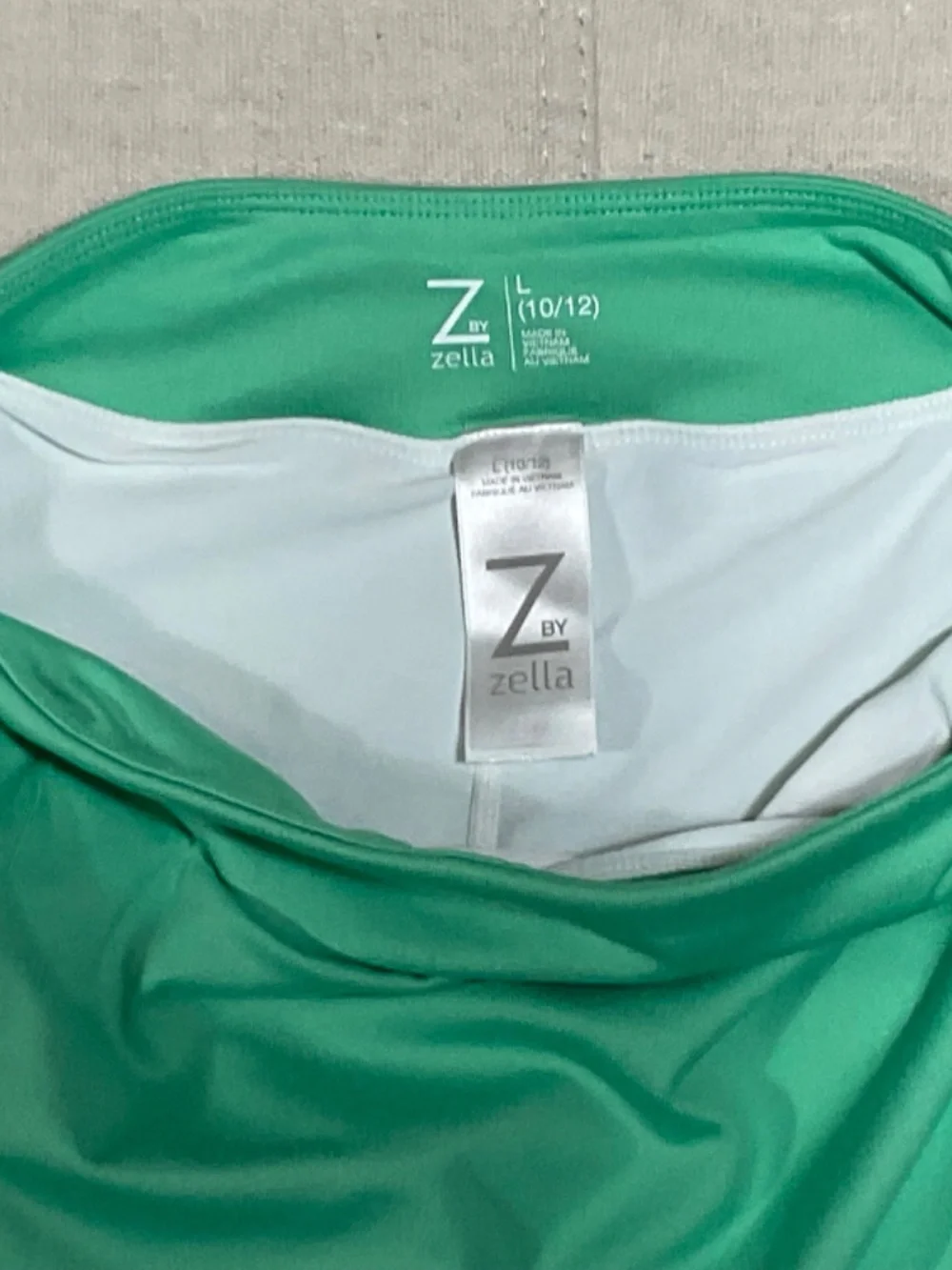 Z by Zella Green Athletic Tennis Skirt Size L (10-12)